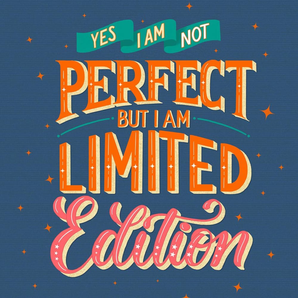 Yes, I'm not perfect but I am limited edition - image 2 - student project