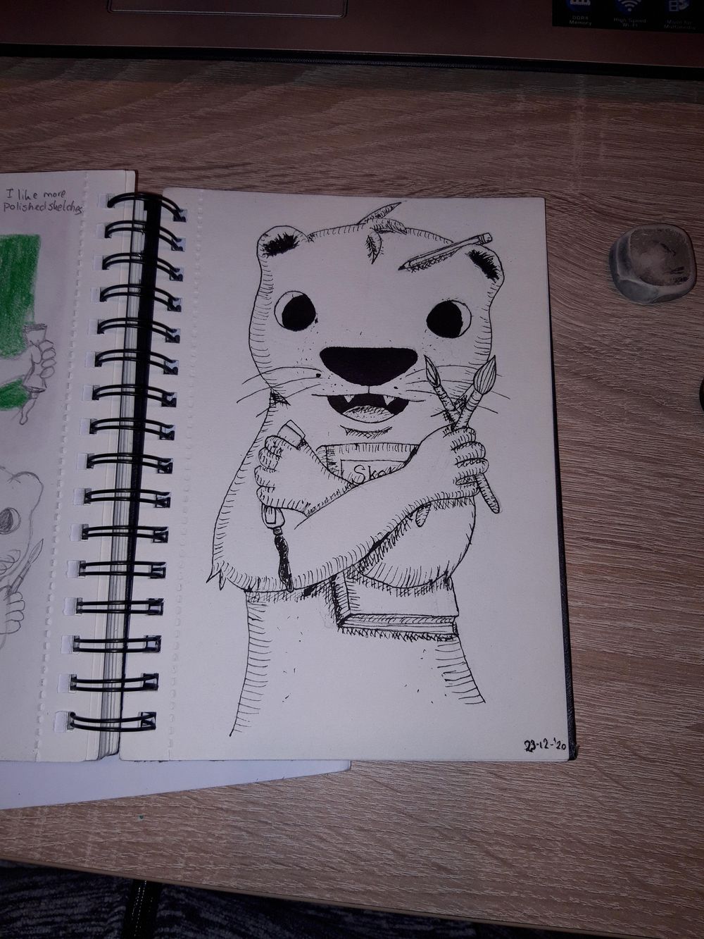 Inked creative otter - image 1 - student project