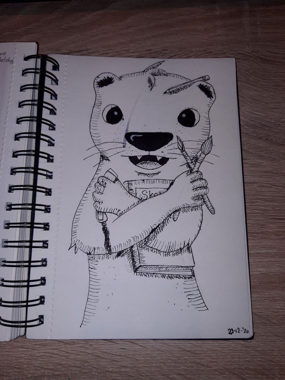 Inked creative otter - image 2 - student project