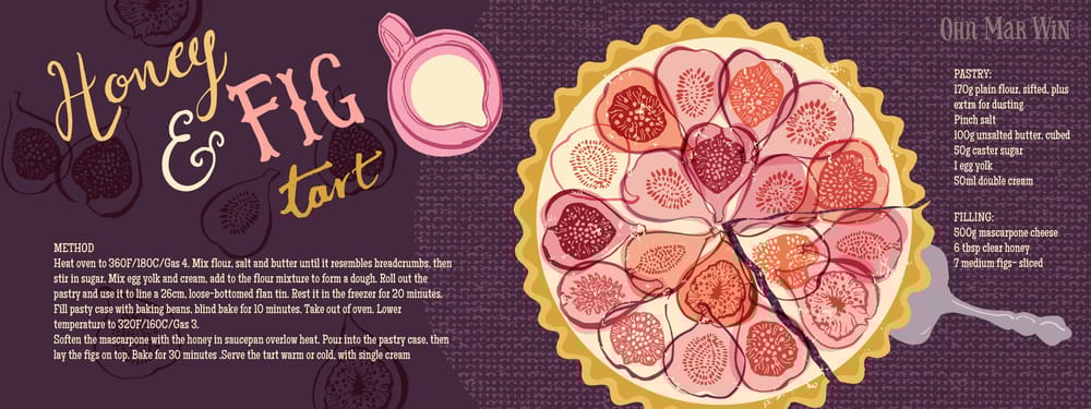 Honey and Fig Tart - image 5 - student project