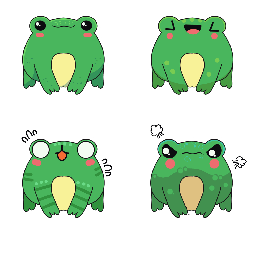 Moody Frog - image 1 - student project
