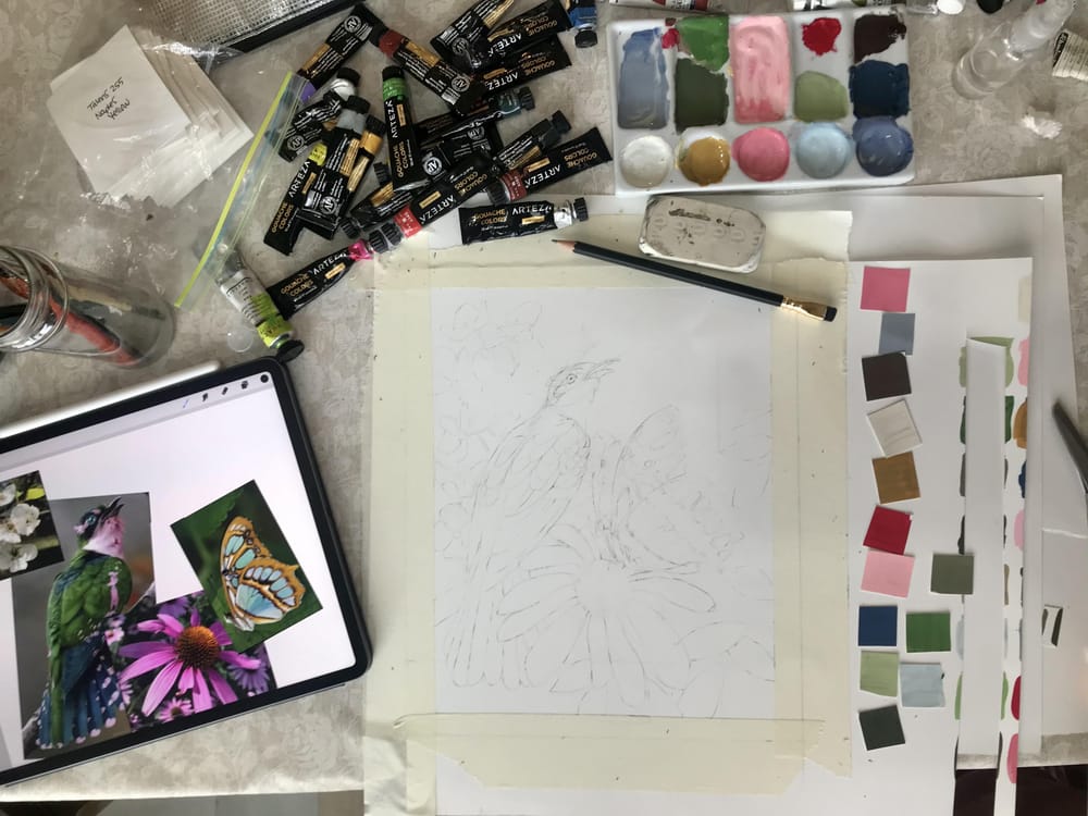 Birds, butterflies and flowers, oh my! - image 2 - student project