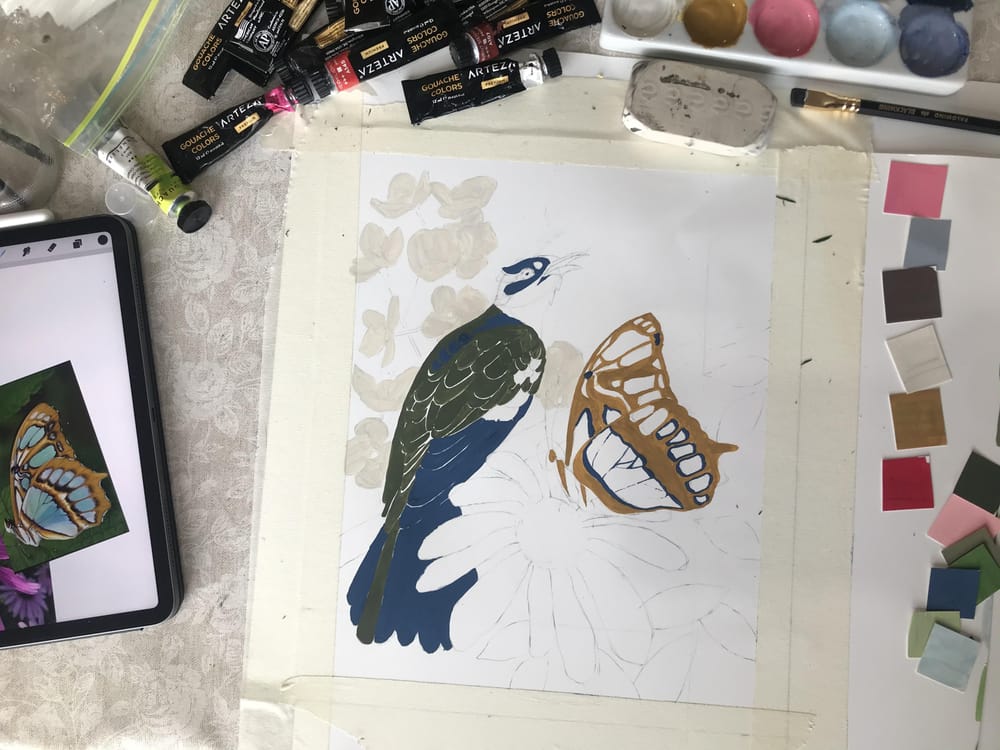 Birds, butterflies and flowers, oh my! - image 3 - student project