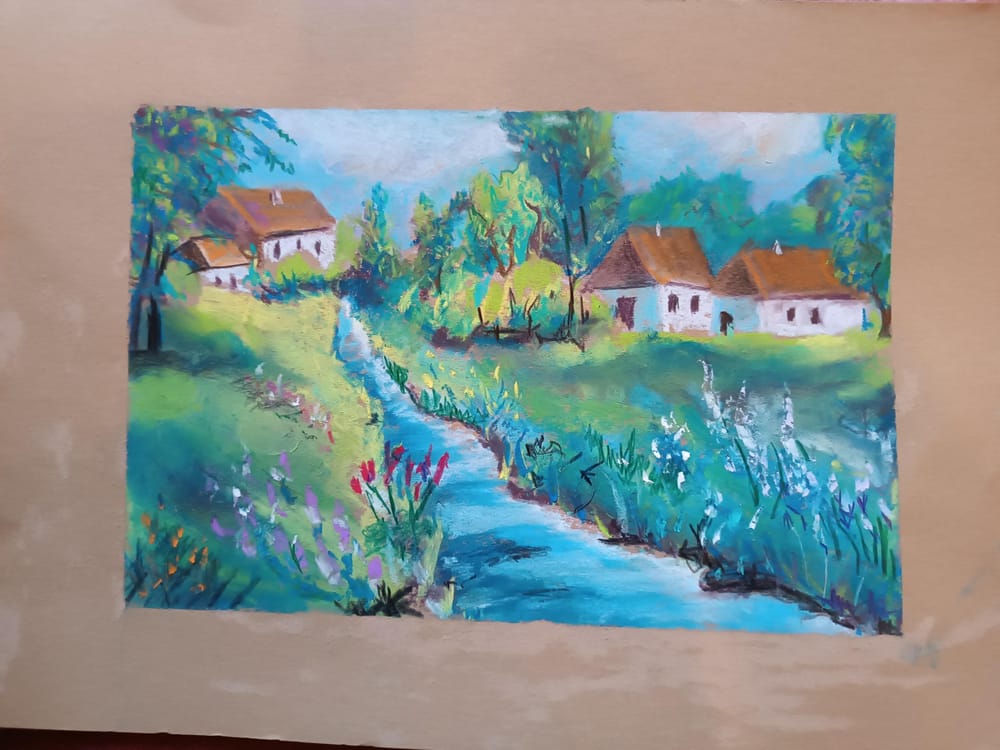 Pastell Kreiden Dörfchen - image 2 - student project