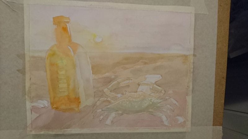 Lonely, dreaming crab - image 1 - student project