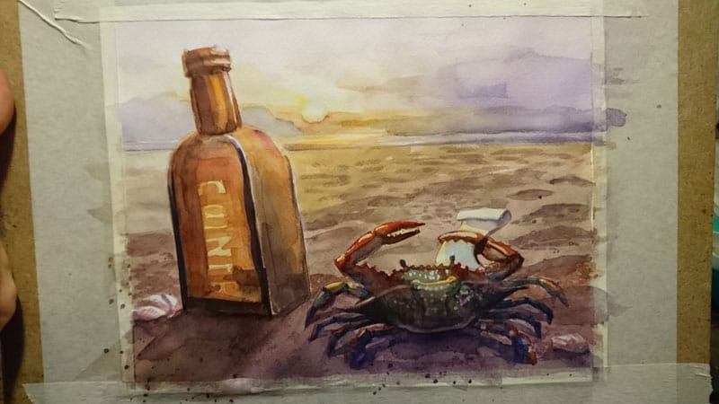 Lonely, dreaming crab - image 3 - student project