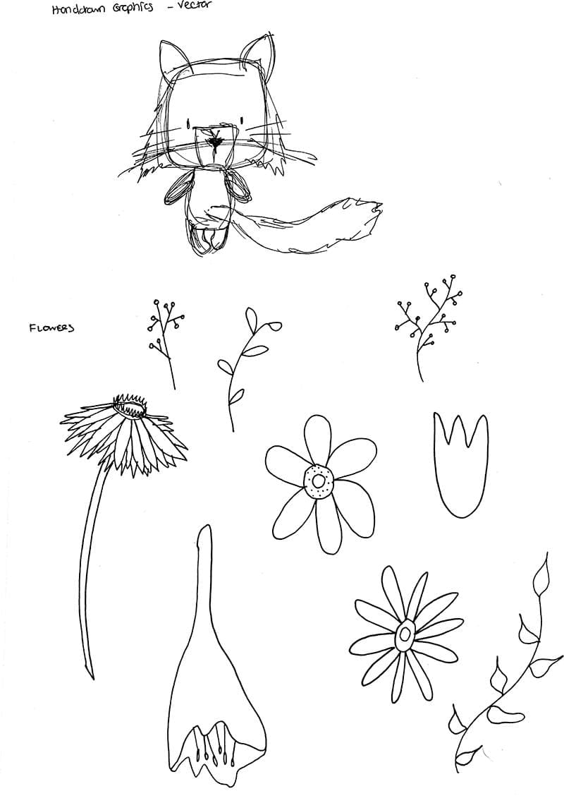 Fox + Flowers - image 1 - student project