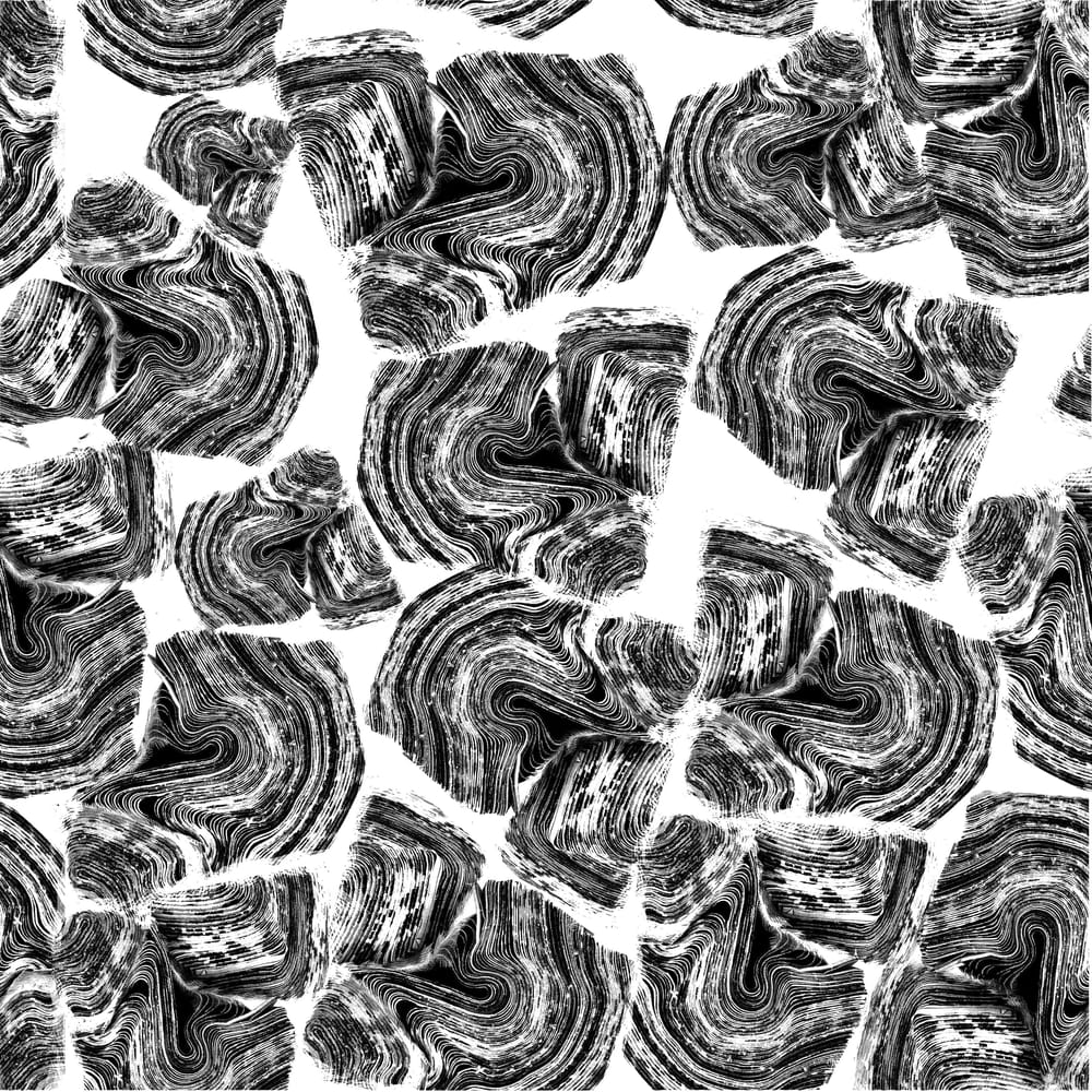 Seamless Hand made Surface Design made out of newspaper - image 2 - student project