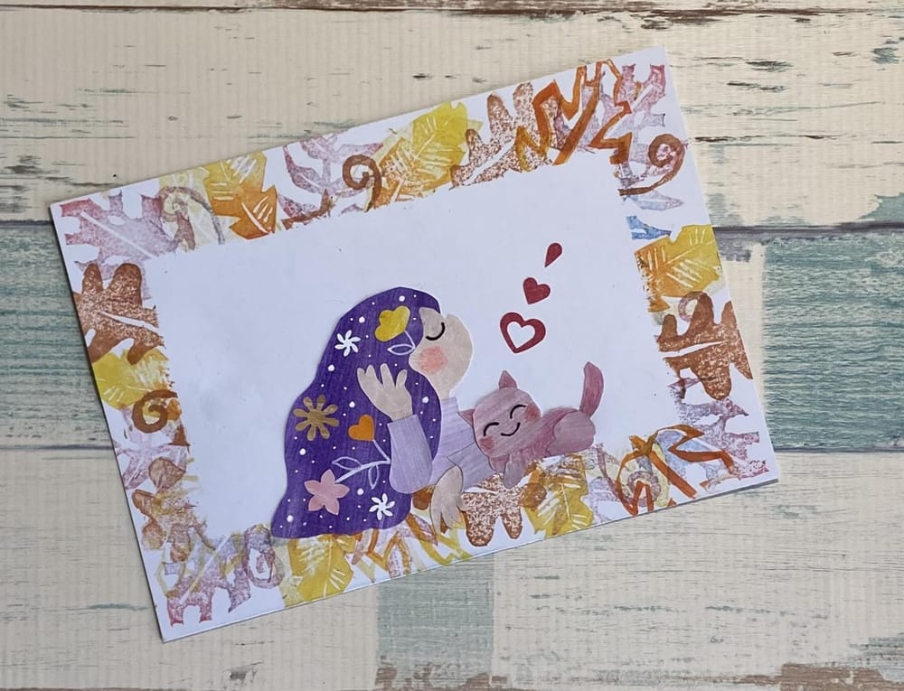 Leaves stamps and design - image 3 - student project