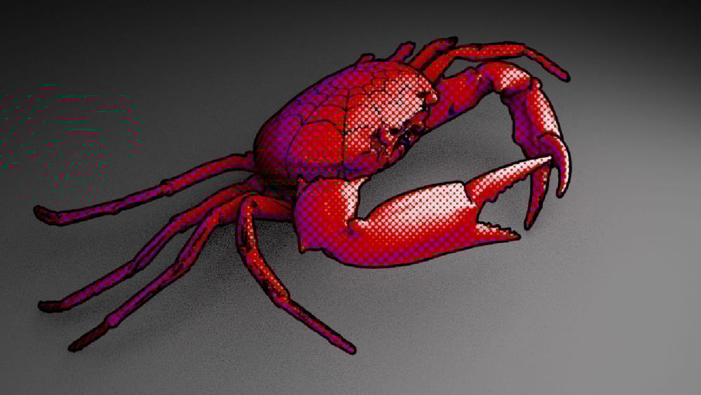 Spider-crab! Halftone Shader - image 2 - student project