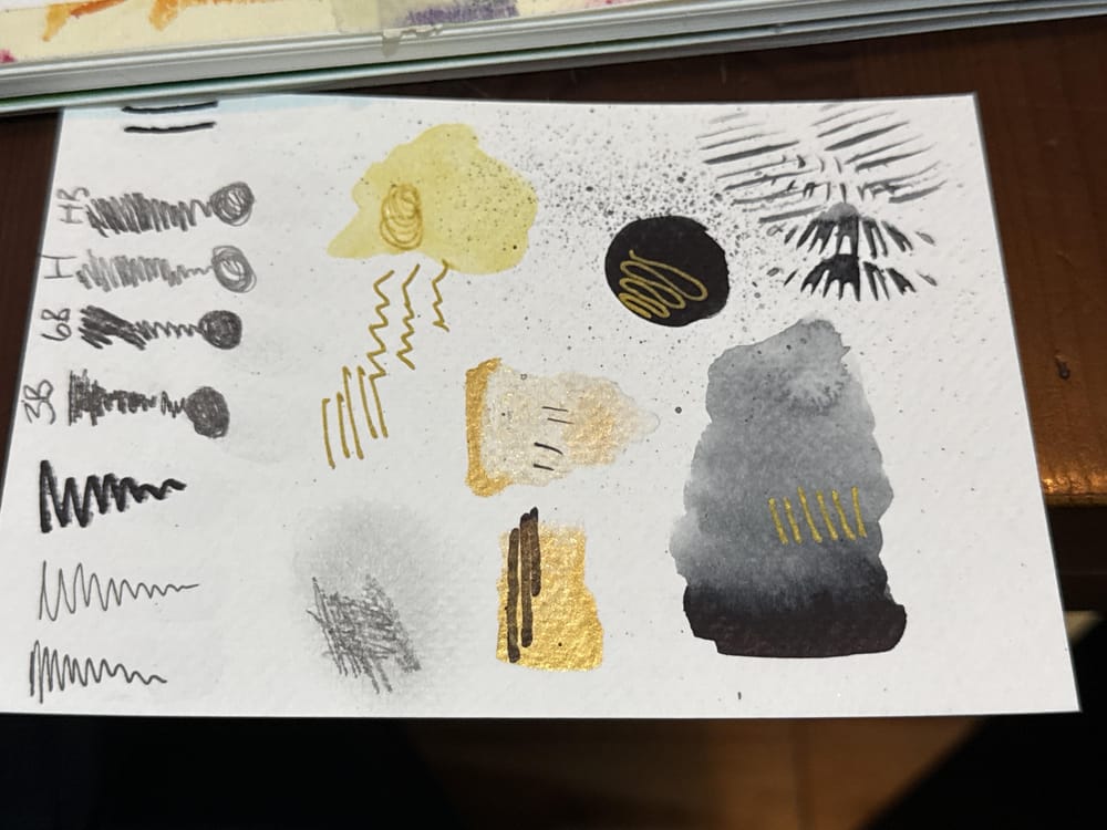 Graphite and Gold-abstracts - image 2 - student project
