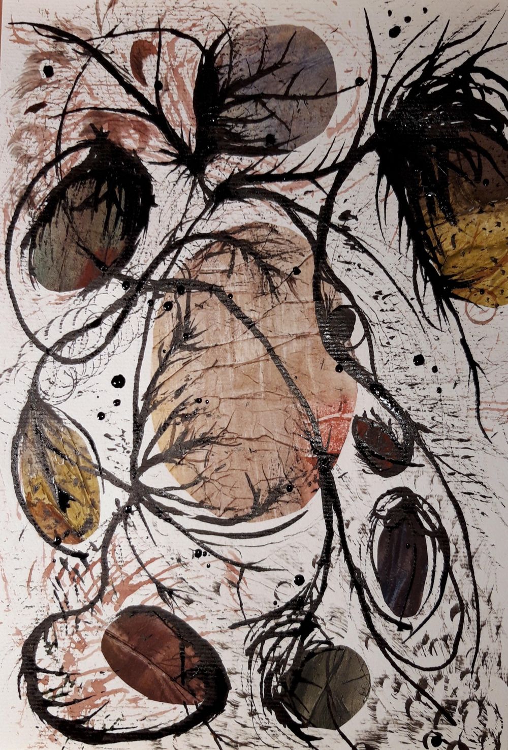 Collage with painted tissue paper - image 2 - student project
