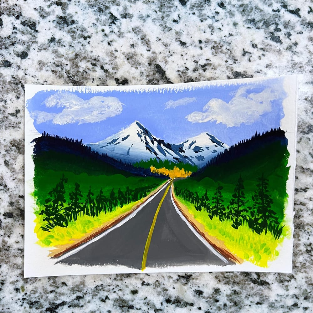 Gouache landscapes - image 6 - student project