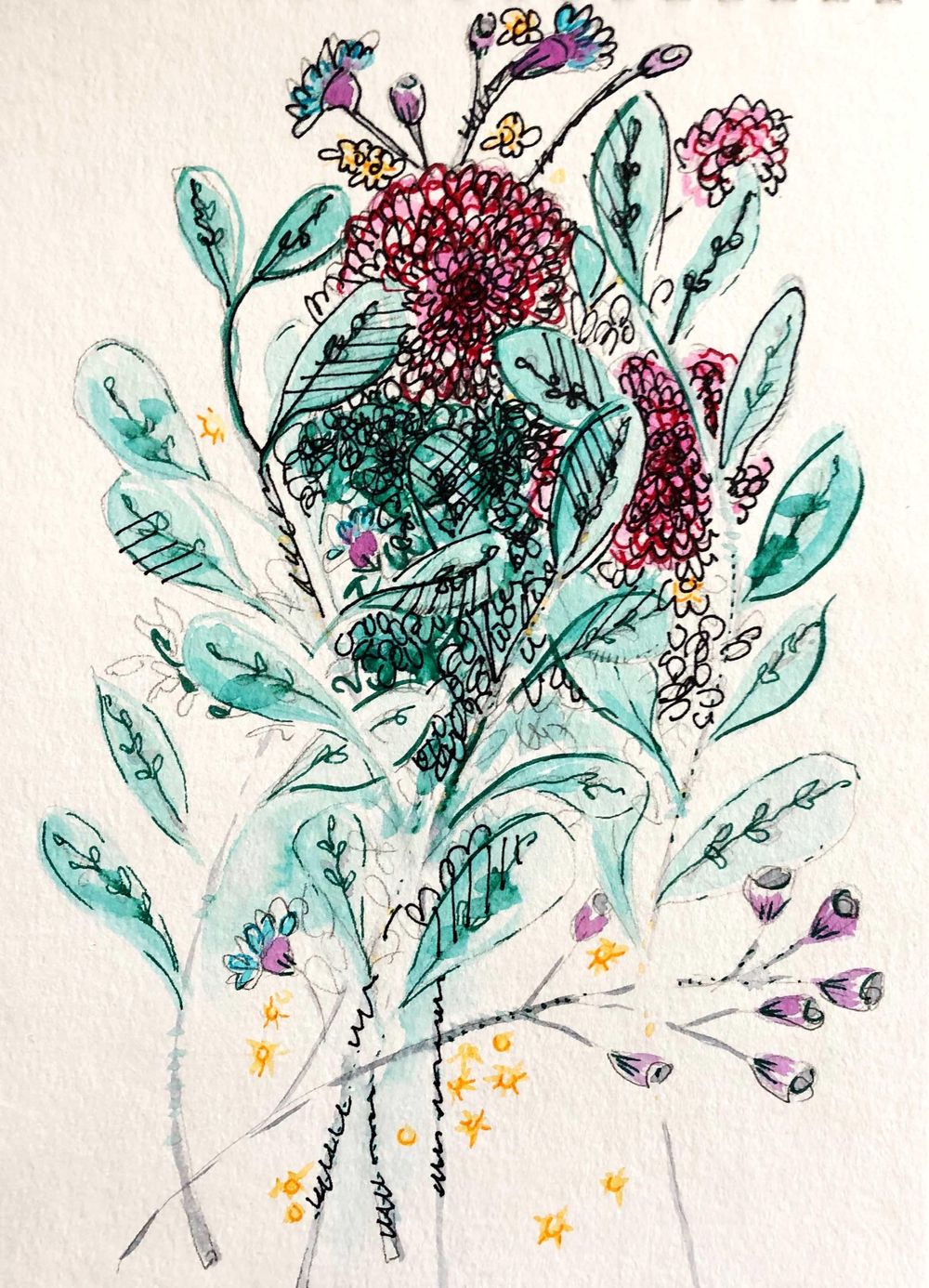Making my own expressive florals - image 3 - student project