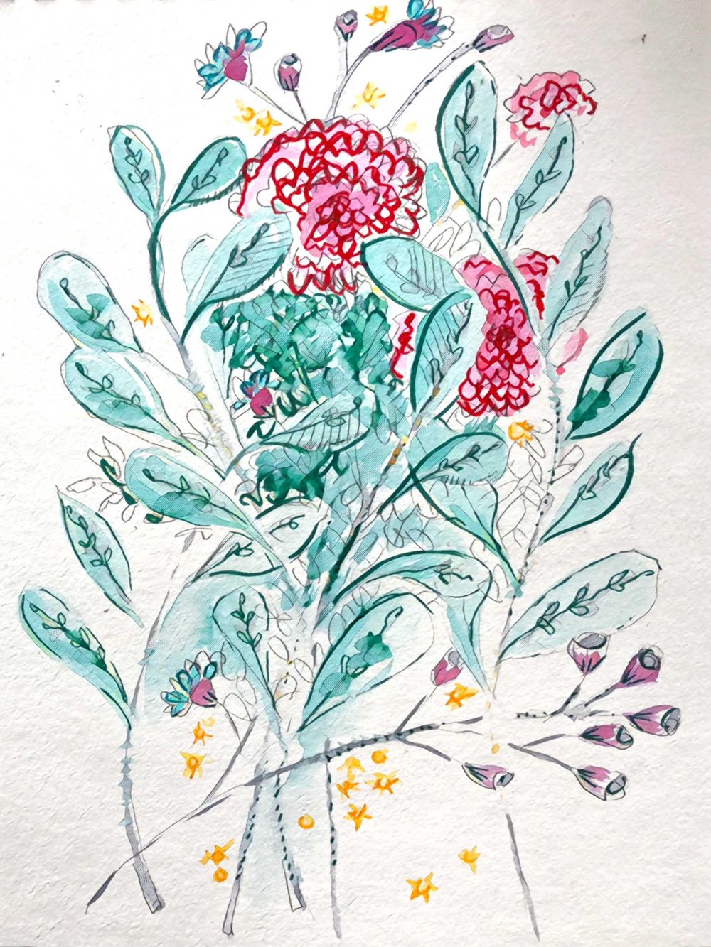 Making my own expressive florals - image 2 - student project