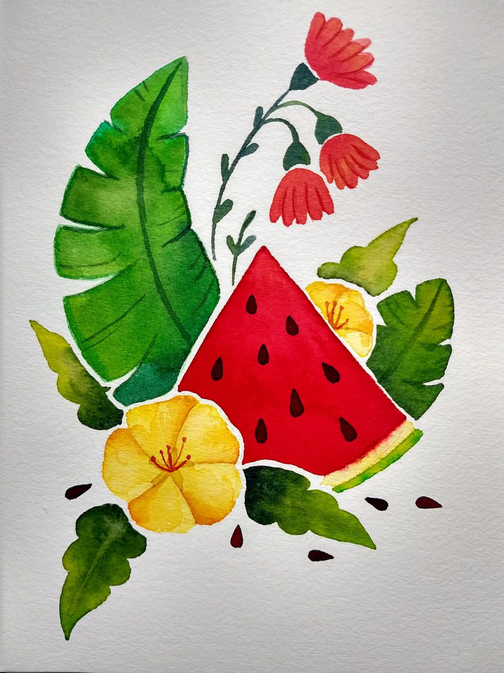 Tropical watercolors - image 1 - student project