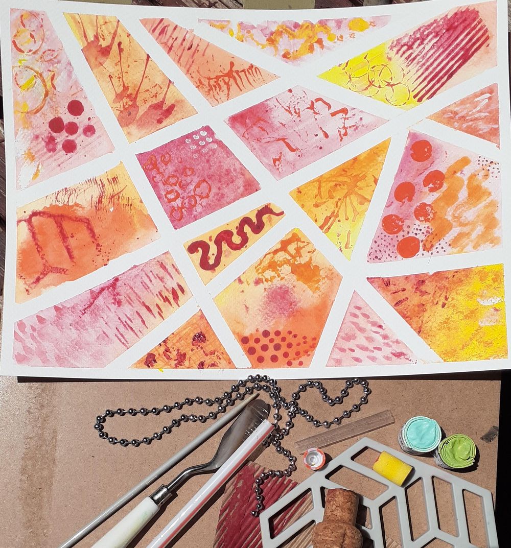 Mark Making with Found Objects - image 1 - student project