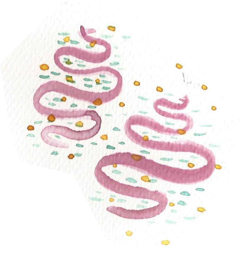 Freedom and planned abstract watercolours - image 2 - student project