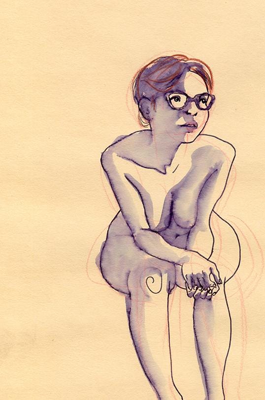 Life Drawing: Giulia and Water(color) - image 2 - student project