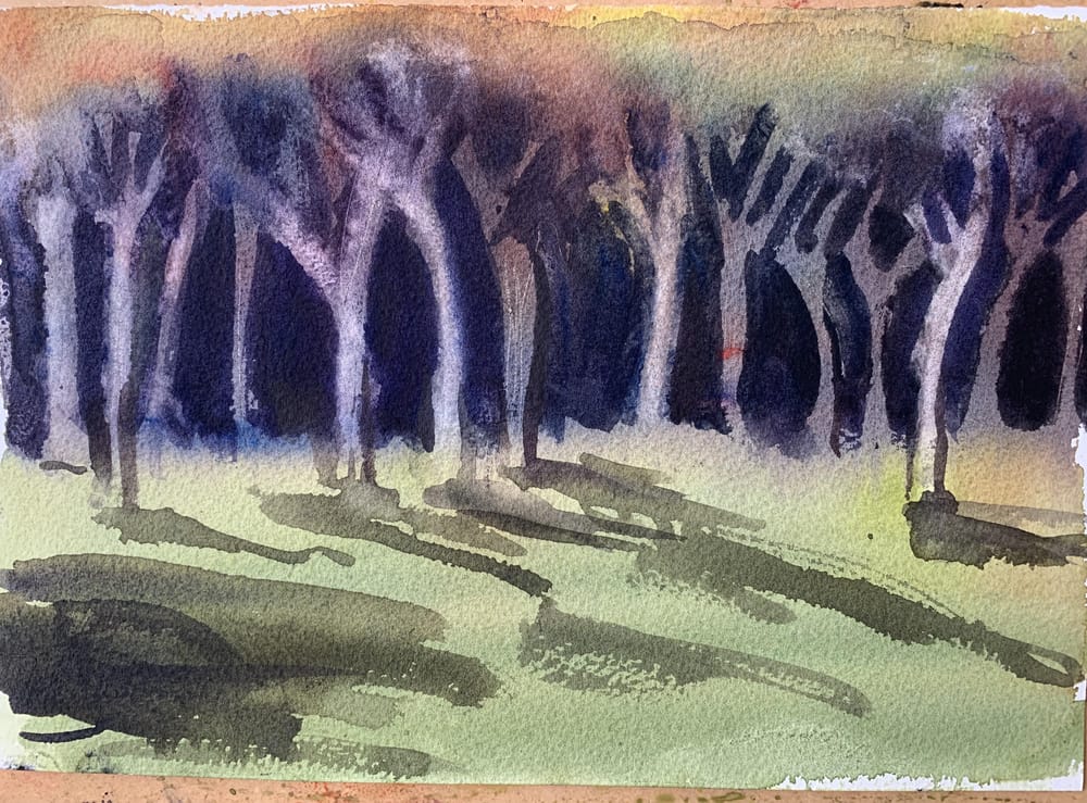 Watercolor landscape workshop - image 25 - student project