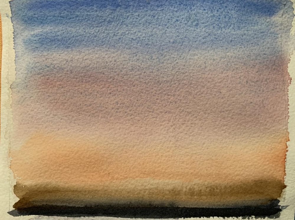 Watercolor landscape workshop - image 48 - student project