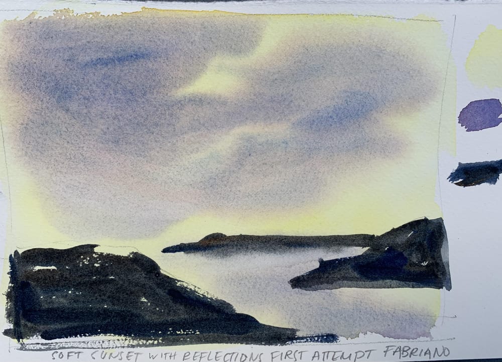Watercolor landscape workshop - image 42 - student project