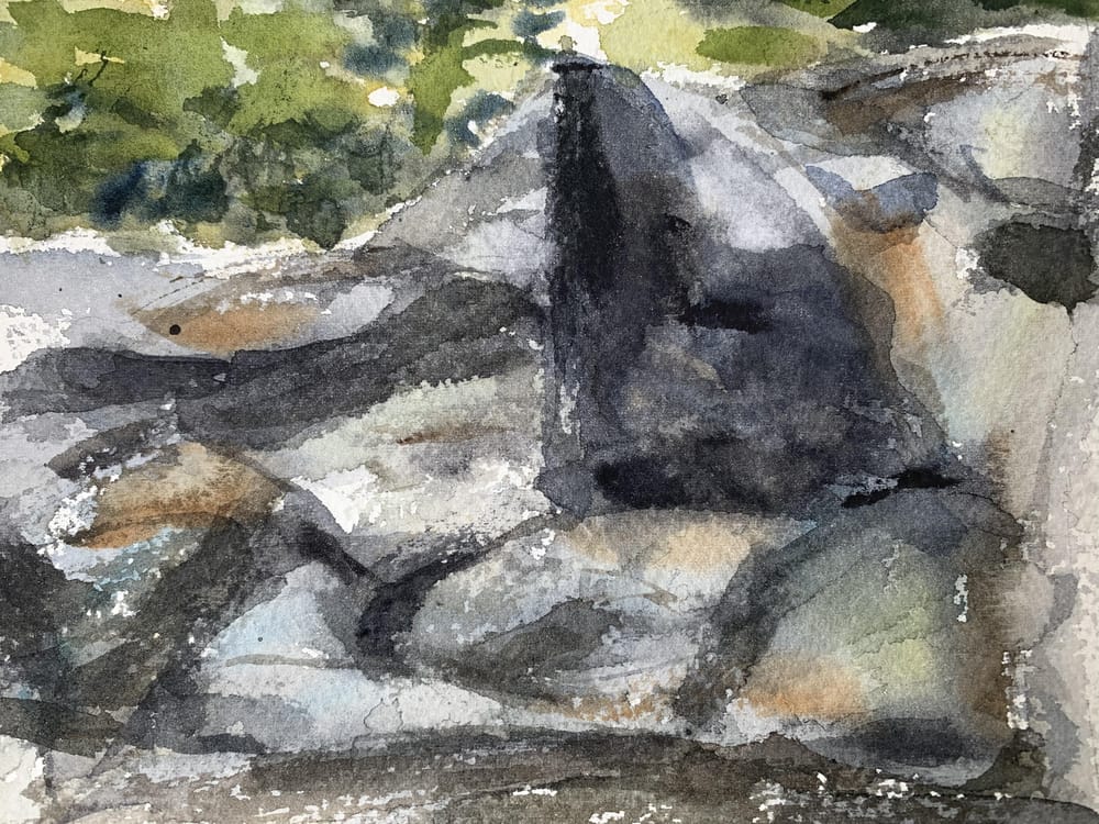 Watercolor landscape workshop - image 6 - student project