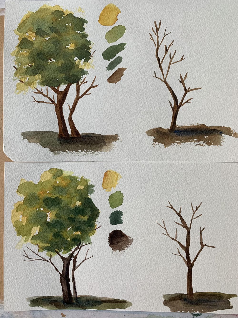 Watercolor landscape workshop - image 30 - student project
