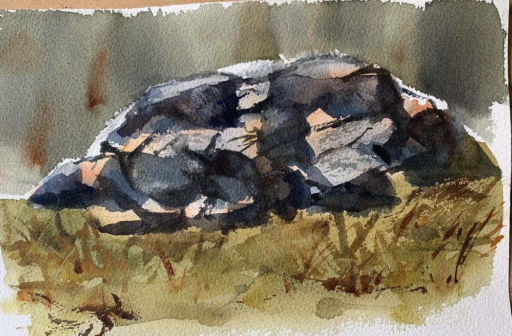 Watercolor landscape workshop - image 21 - student project