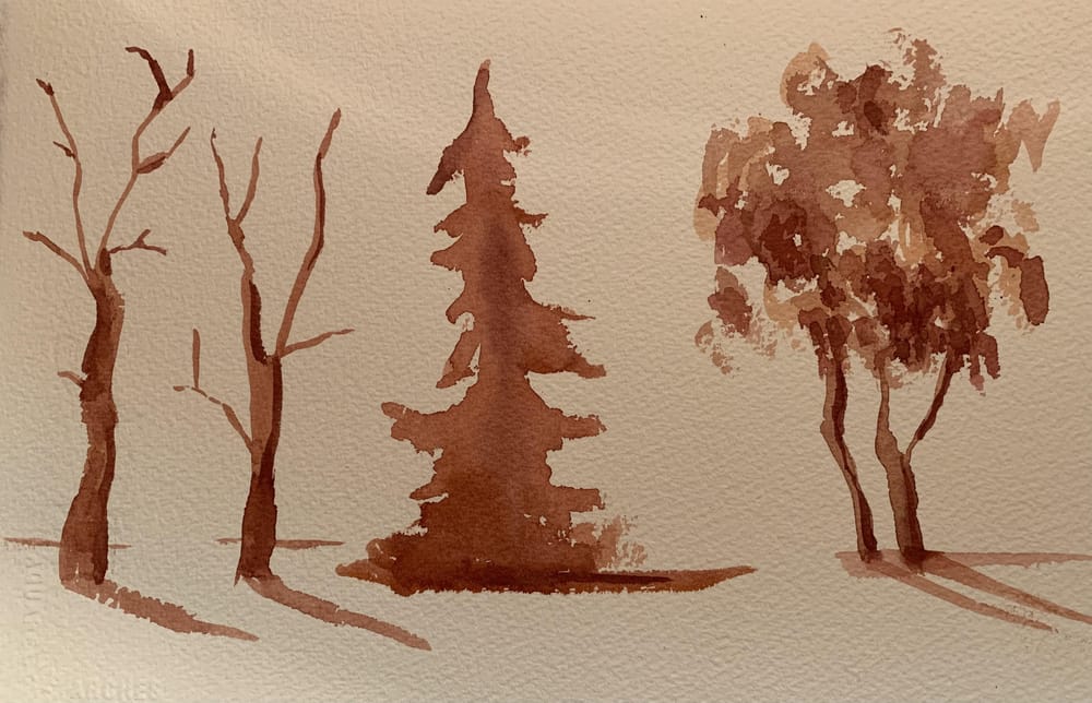 Watercolor landscape workshop - image 33 - student project
