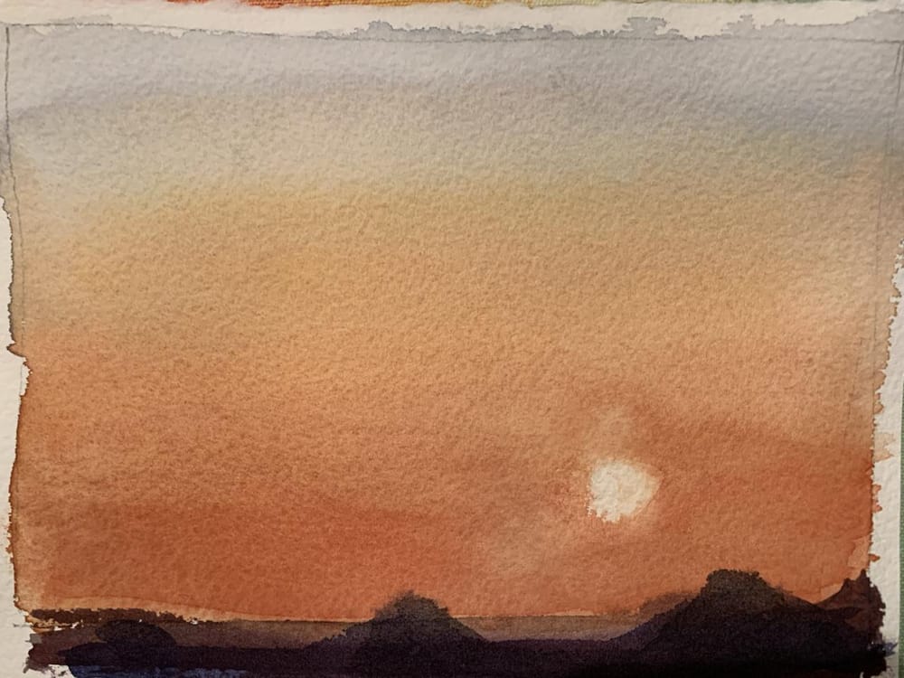 Watercolor landscape workshop - image 50 - student project