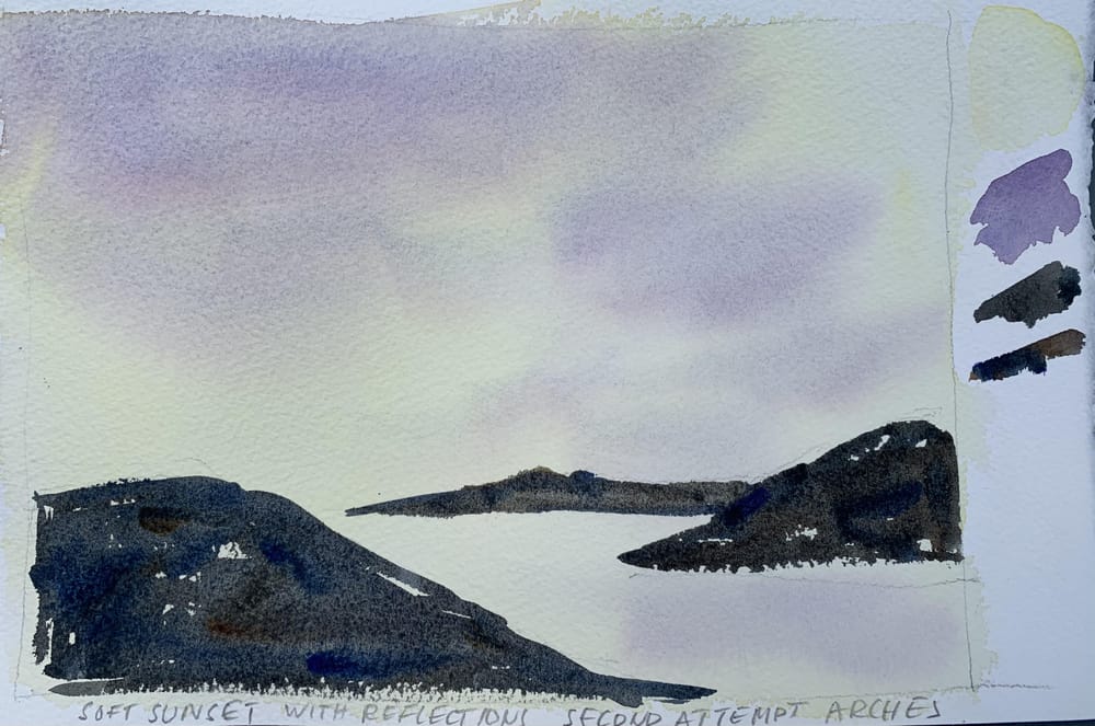 Watercolor landscape workshop - image 43 - student project