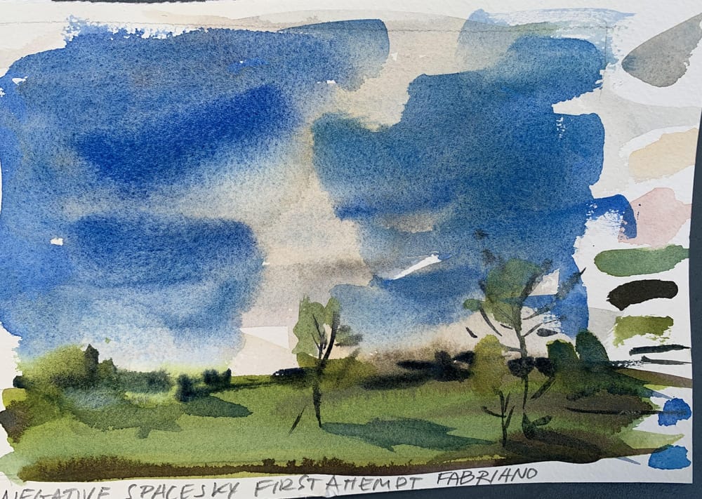 Watercolor landscape workshop - image 44 - student project