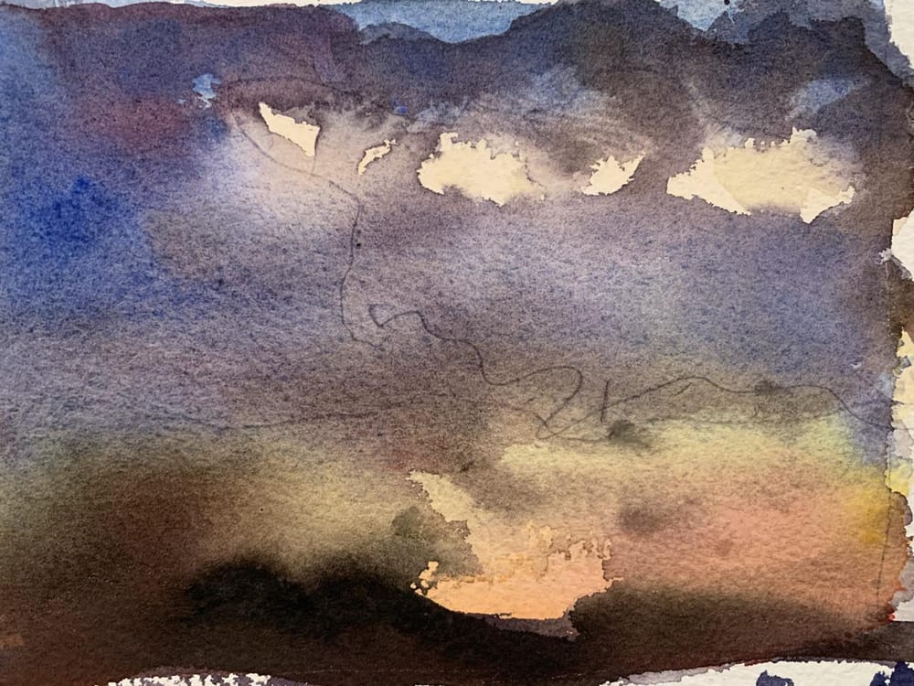 Watercolor landscape workshop - image 56 - student project