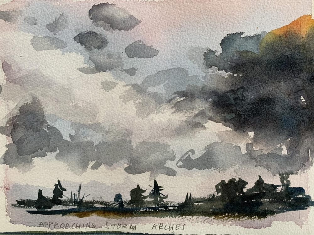 Watercolor landscape workshop - image 46 - student project
