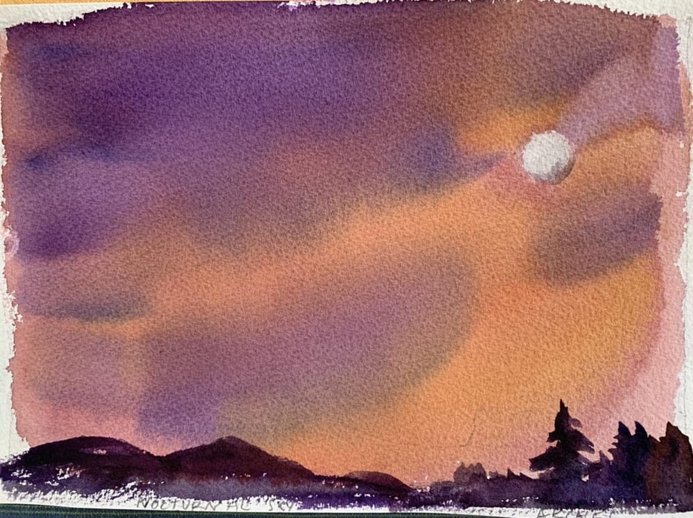 Watercolor landscape workshop - image 47 - student project