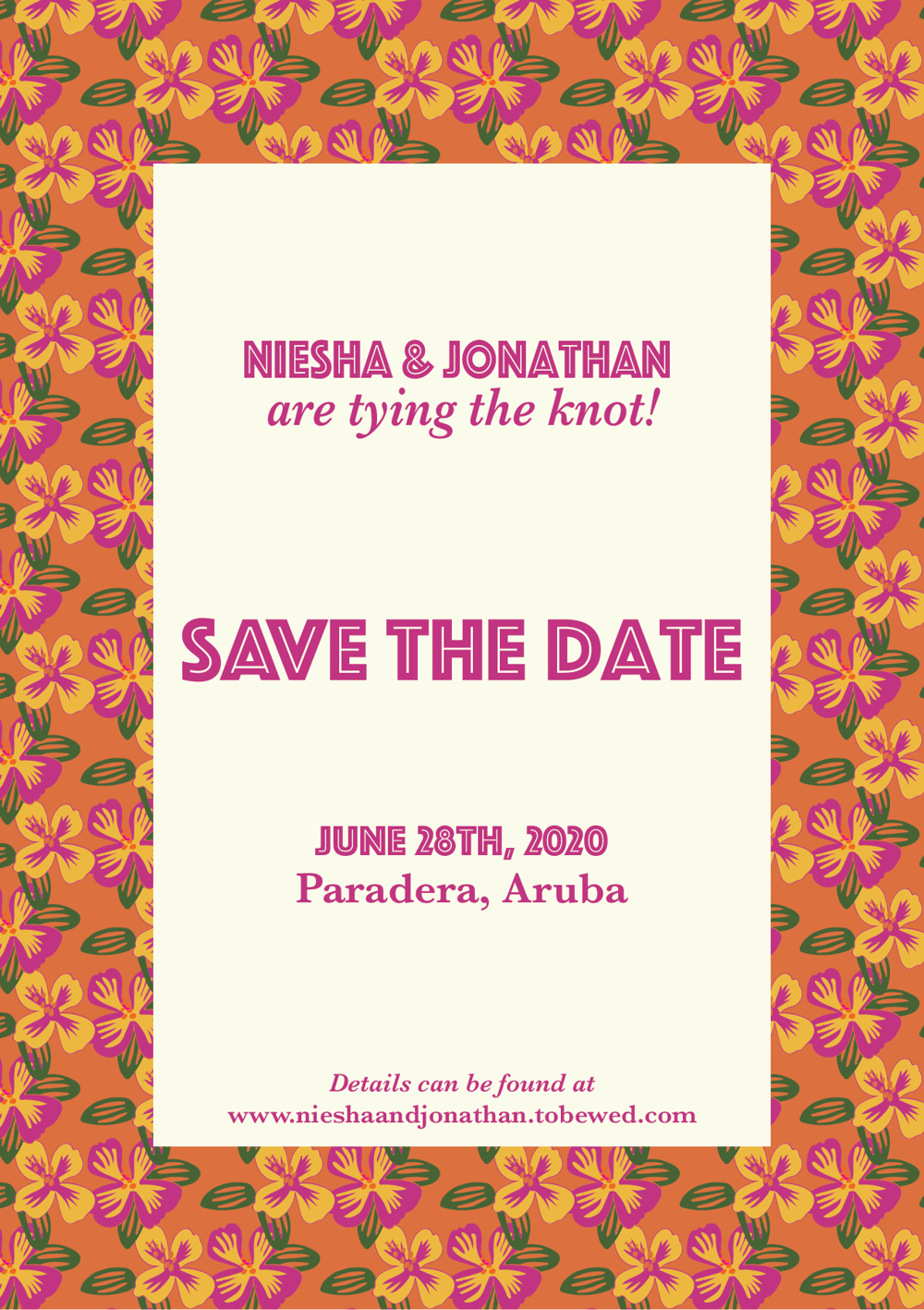 Gen's Project: Niesha & Jonathan's Save the Date - image 4 - student project