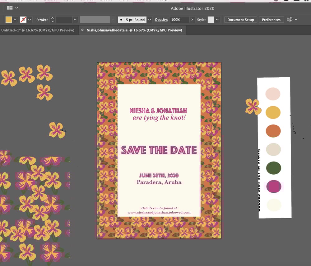 Gen's Project: Niesha & Jonathan's Save the Date - image 1 - student project