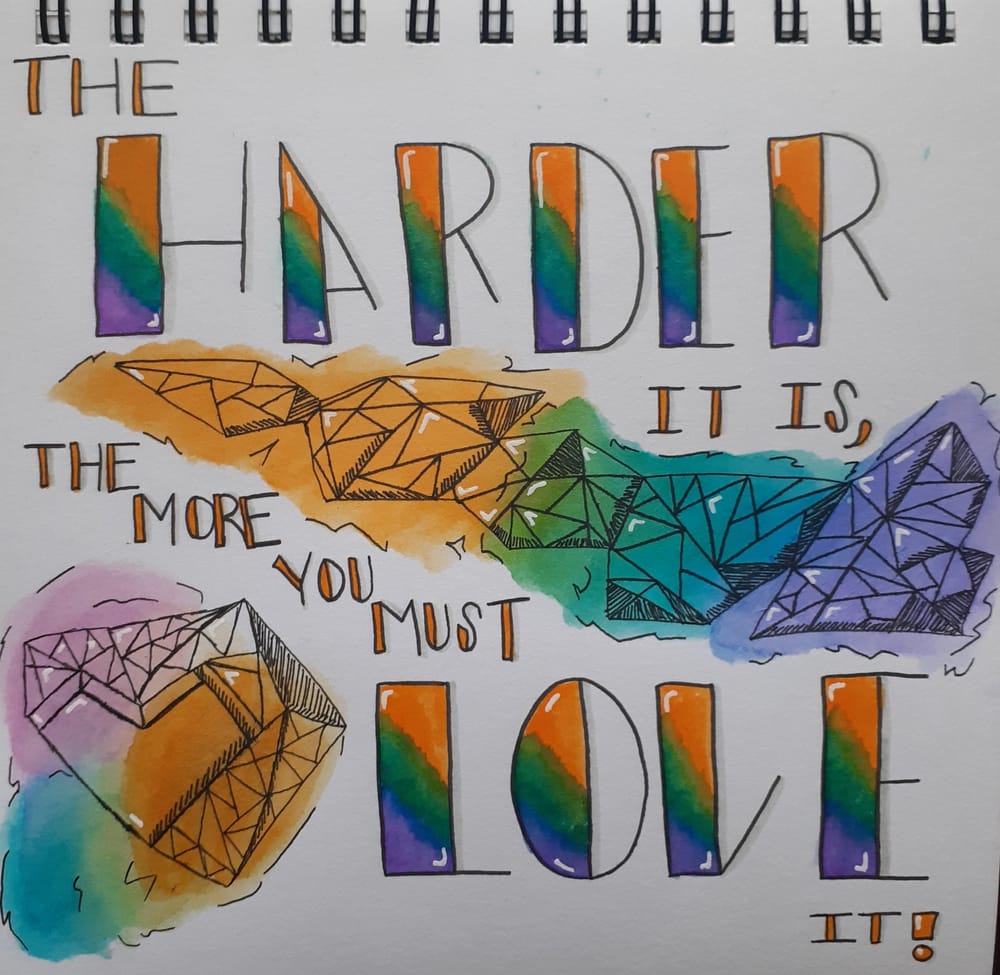 Sketching with letters - image 1 - student project