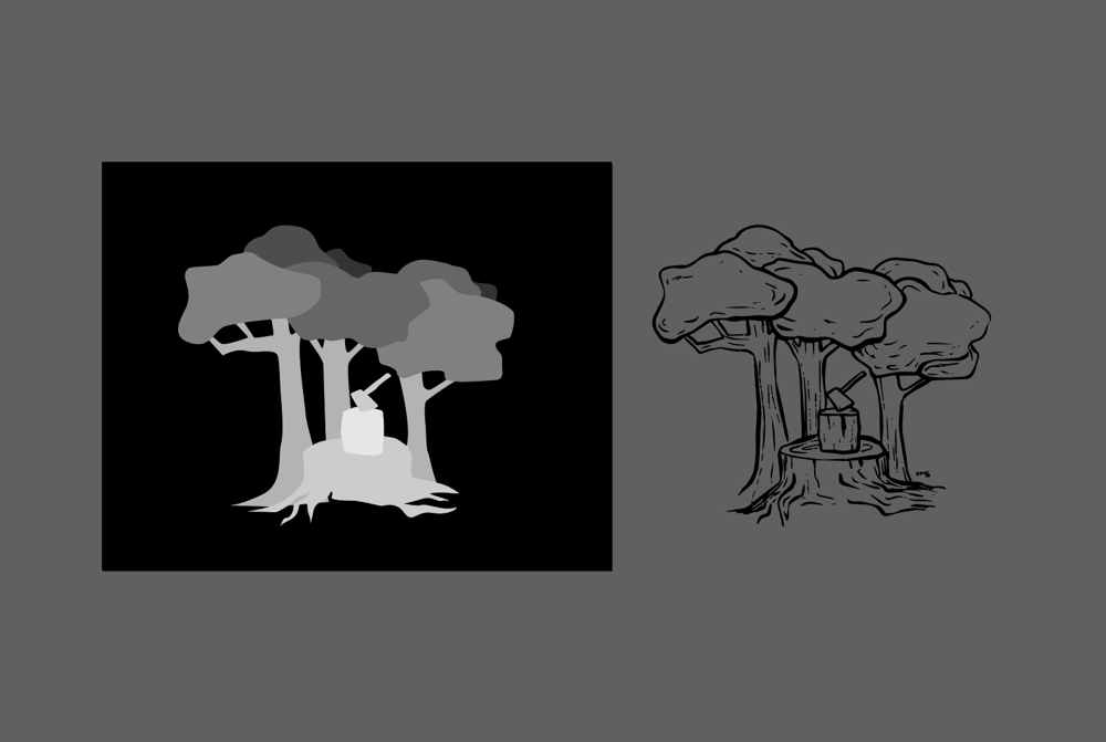 Chopping Wood in The Forest Skillshare Student Project