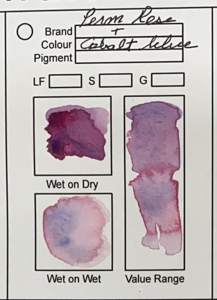 Toby's color swatching sheet - new discoveries - image 1 - student project