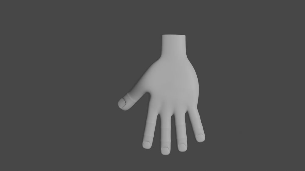 Low Poly Hand - image 2 - student project