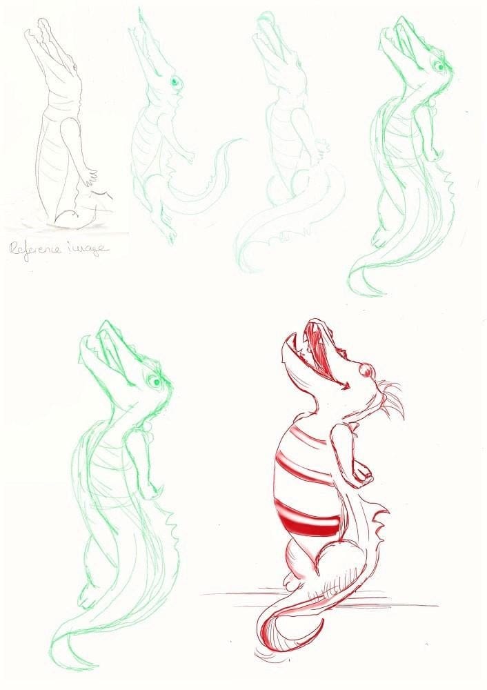 Crocodile character - image 3 - student project