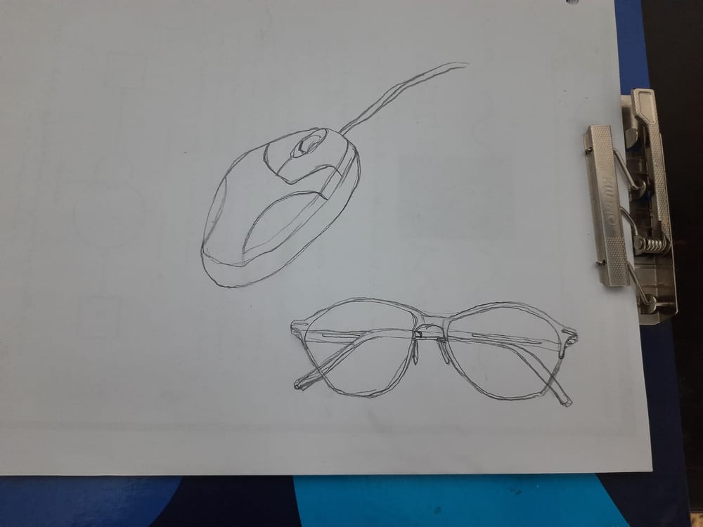Project 1 and 2 ( contour drawing & upside down drawing) - image 2 - student project