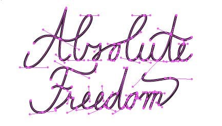My Monoline Lettering: Absolute Freedom - image 2 - student project