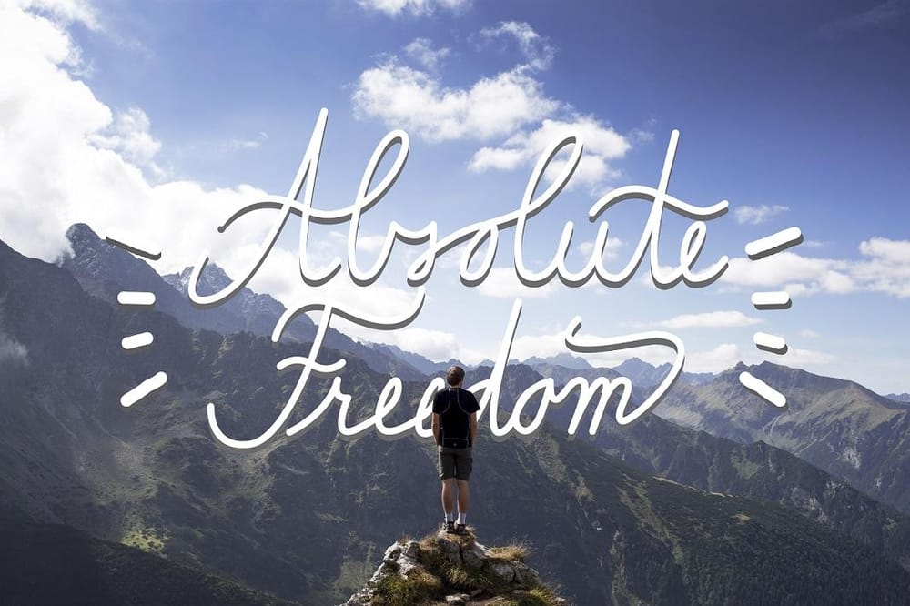 My Monoline Lettering: Absolute Freedom - image 4 - student project