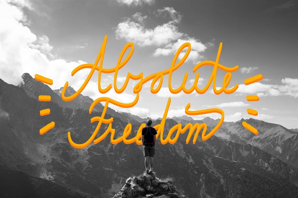 My Monoline Lettering: Absolute Freedom - image 3 - student project