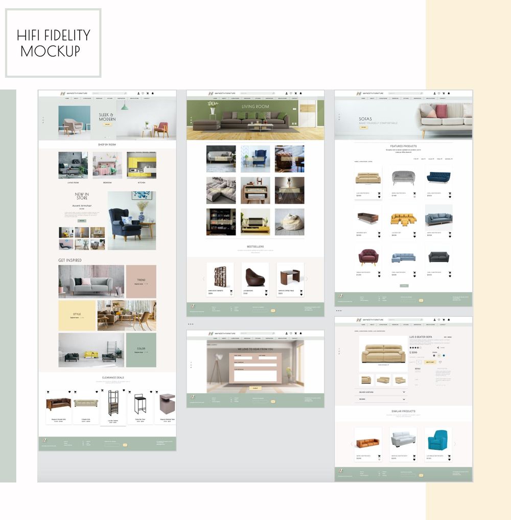 Maynooth Furniture (UI/UX Project) - image 4 - student project