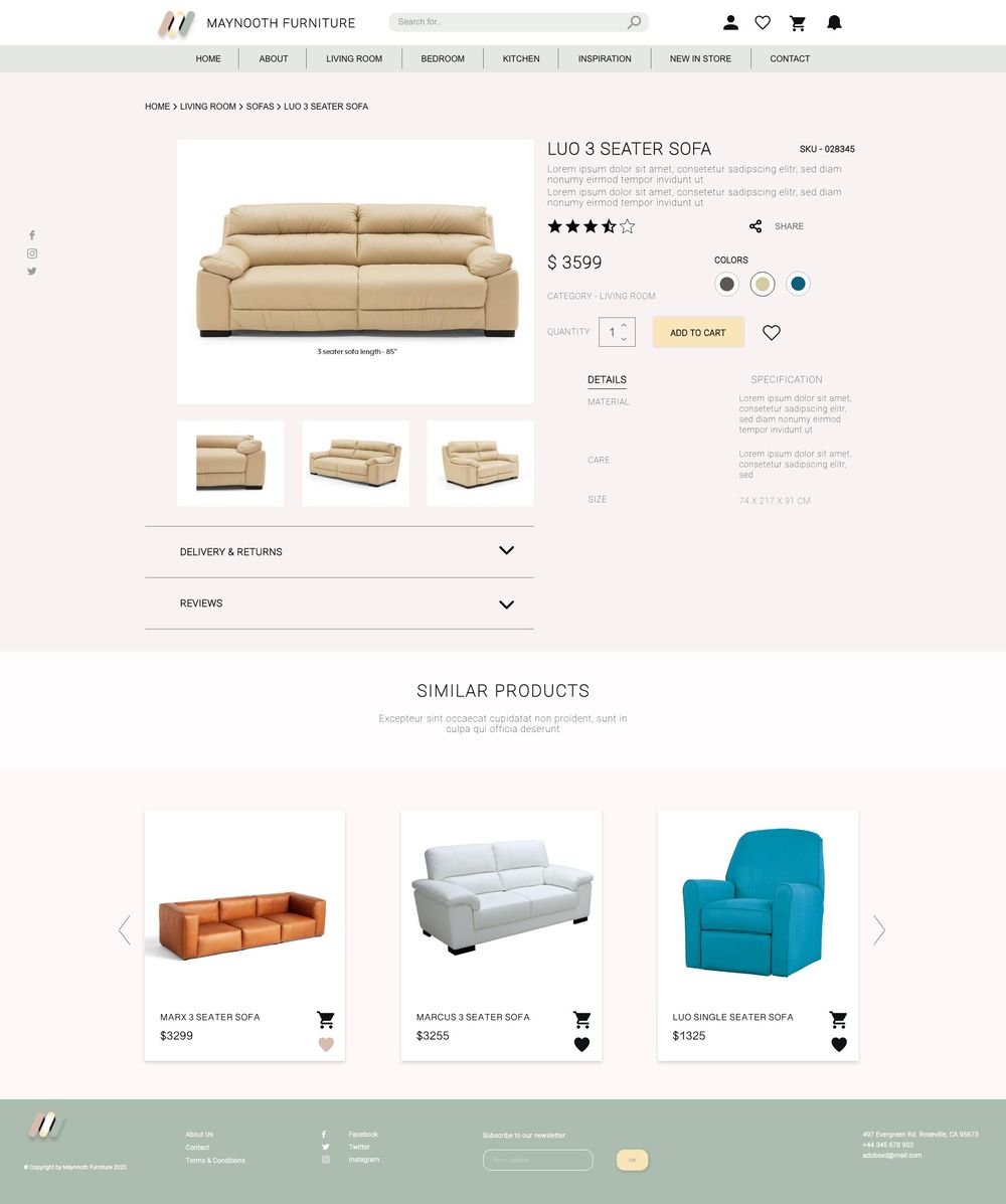 Maynooth Furniture (UI/UX Project) - image 8 - student project