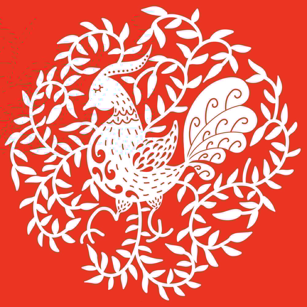 Folk art papercut - image 1 - student project